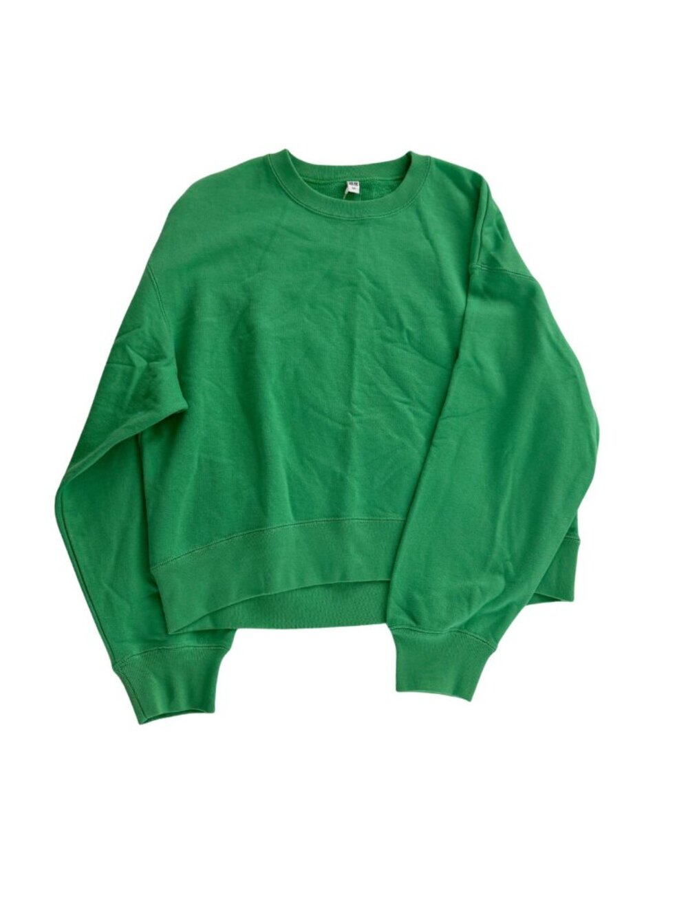 UNIQLO Women's Classic Crew Neck Sweatshirt Kelly Green Size S NWT